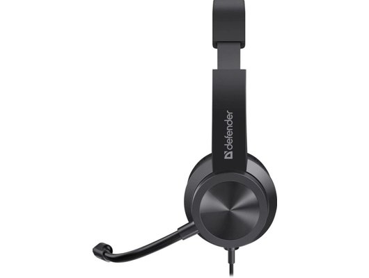 Наушники с микрофоном проводные Defender Tune 150 черные